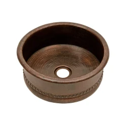 Clearance 15" Round Bar Vessel Tub Sink with 2" Drain Size Bar / Prep Sinks