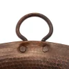 Online 16" Round Miners Pan Vessel Hammered Copper Sink Above Counter / Vessel Sinks