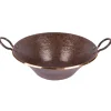 Hot Round Hand Forged Old World Miners Pan Copper Vessel Sink Above Counter / Vessel Sinks