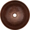 Outlet 13" Small Round Vessel Hammered Copper Sink Above Counter / Vessel Sinks