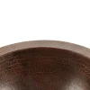 Sale 12" Small Round Under Counter Hammered Copper Sink Undermount