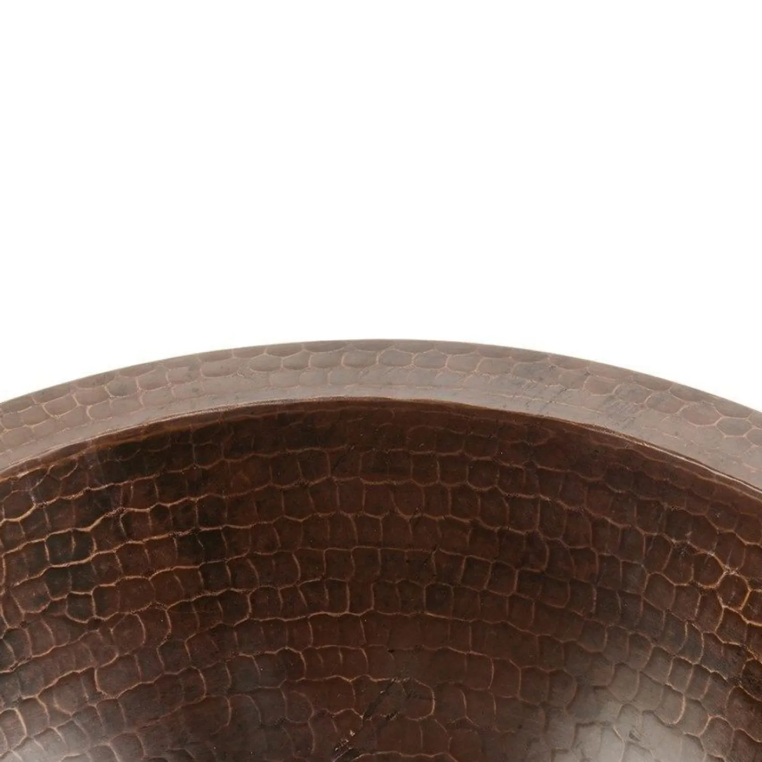Sale 12" Small Round Under Counter Hammered Copper Sink Undermount