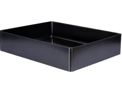 Rectangular 19 x 14 1/2" Stainless Steel Bathroom Vessel Sink with Drain in Black Stainless Steel Sinks|Above Counter / Vessel Sinks