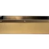 Outlet Rectangular 20' x 16" Undermount Stainless Steel Bathroom Sink and Drain in Antique Gold Undermount|Stainless Steel Sinks