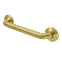 Outlet Restoration 12" Brass Decorative Grab Bar in Brushed Brass Grab Bars