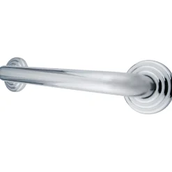 Sale Restoration 16" Brass Decorative Grab Bar in Polished Chrome Grab Bars