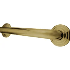New Restoration 36" Brass Decorative Grab Bar in Polished Brass Grab Bars