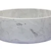 Best Rounded Vessel Sink in White Carrara Marble Above Counter / Vessel Sinks