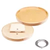 Online 18" Round Lazy Susan With Pre-Installed 7" Cast Aluminum Swivel Storage & Organization