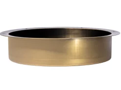 Clearance 15" Round Stainless Steel Undermount Bathroom Sink with Drain in Antique Gold Undermount|Stainless Steel Sinks
