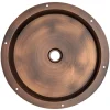 Discount 15" Round Stainless Steel Undermount Bathroom Sink with Drain in Bronze Undermount|Stainless Steel Sinks