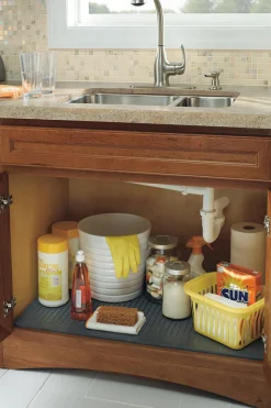 Sale Rubber Cabinet Mat for Your Sink Base Cabinet Maintenance & Installation