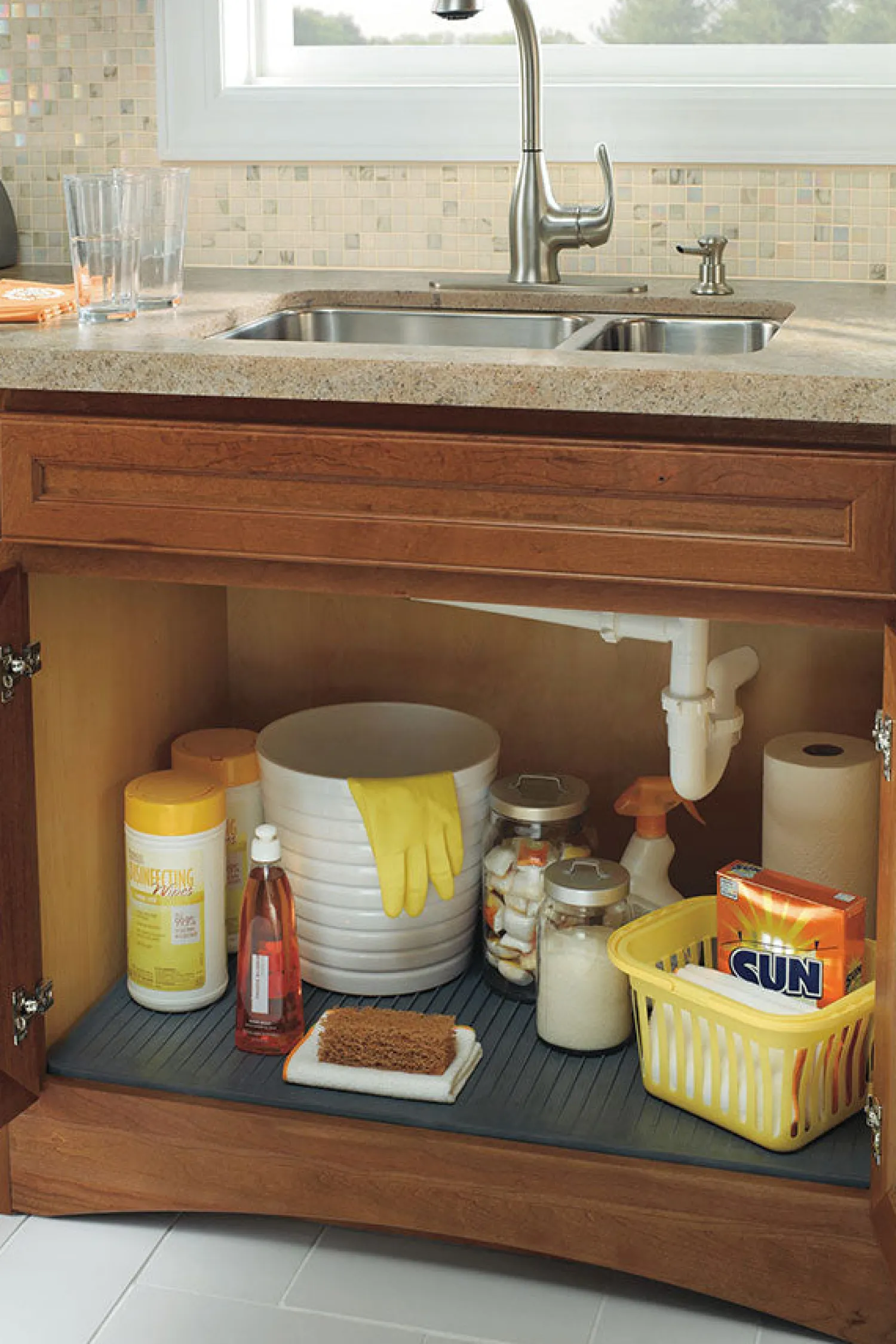 Sale Rubber Cabinet Mat for Your Sink Base Cabinet Maintenance & Installation