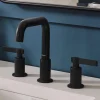 Best Barolo Two Handle Widespread Art Deco Modern Luxury Bathroom Faucet in Matte Black- RVF5236MB 8" Widespread