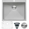 12" Deep Small Radius Topmount 25" x 22" Laundry Sink Drop-In / Top Mount Sinks|Stainless Steel Sinks