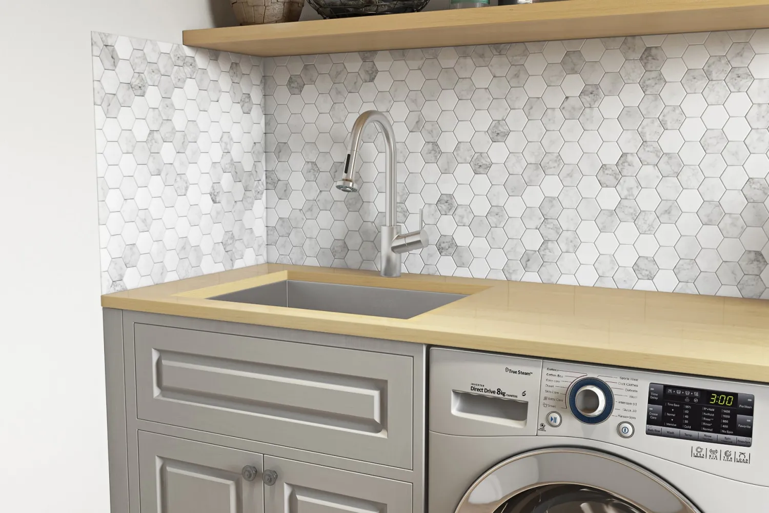 Clearance 12" Deep Small Radius 23" Undermount Laundry Sink Stainless Steel Sinks|Single Bowl Sinks