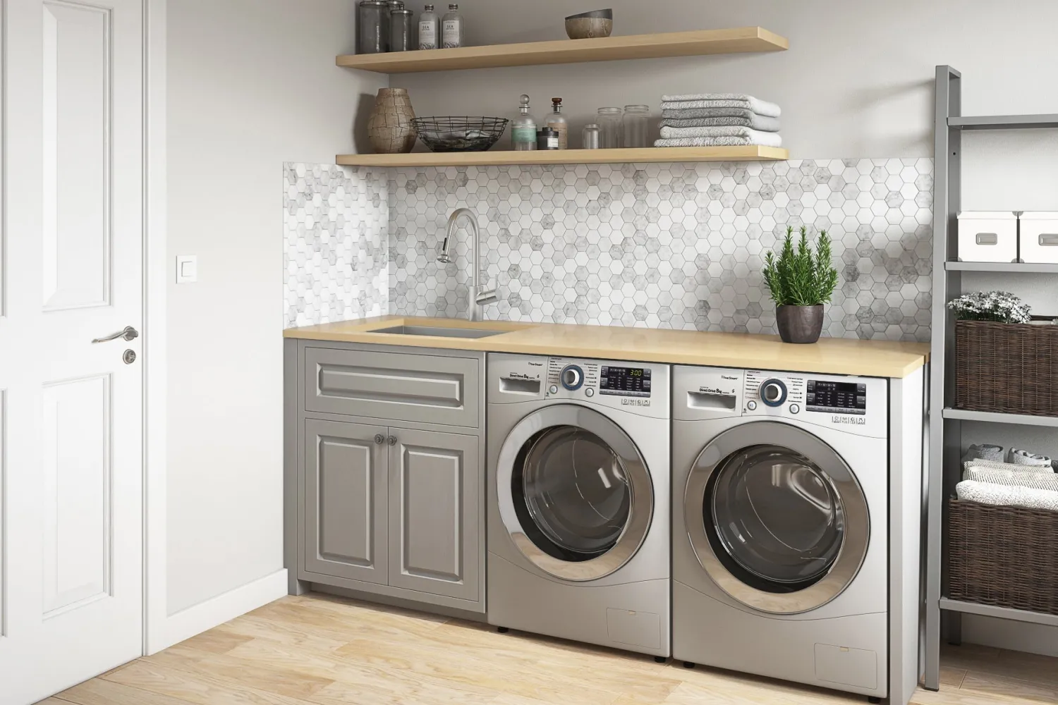 Clearance 12" Deep Small Radius 23" Undermount Laundry Sink Stainless Steel Sinks|Single Bowl Sinks