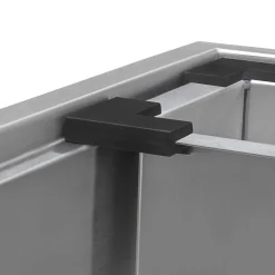 Hot 33" Drop-in 40/60 Workstation Double Bowl Sink Drop-In / Top Mount Sinks|Stainless Steel Sinks