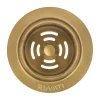 Hot Extended Garbage Disposal Flange with Deep Basket Strainer in PVD Sink Drains, Disposer Flanges & Air Gaps|Gunmetal, Brass, & Gold