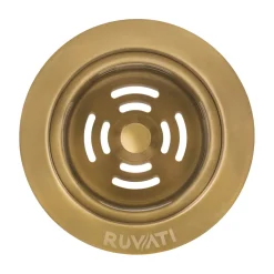 Hot Extended Garbage Disposal Flange with Deep Basket Strainer in PVD Sink Drains, Disposer Flanges & Air Gaps|Gunmetal, Brass, & Gold