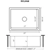 Best 23" Fireclay Farmhouse Kitchen Laundry Utility Sink Single Bowl in White Single Bowl Sinks|Apron Front / Farmhouse Sinks
