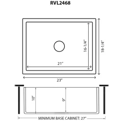 Outlet 23" Fireclay Farmhouse Sink in Emerald Green Single Bowl Sinks|Apron Front / Farmhouse Sinks