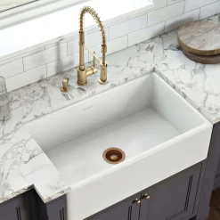 New Garbage Disposal Flange for Kitchen Sinks Sink Drains, Disposer Flanges & Air Gaps|Gunmetal, Brass, & Gold