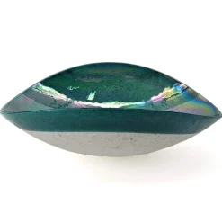Discount 19" Glass Art Vessel Seashell Decorative Pattern Bathroom Sink - Seafoam Green Above Counter / Vessel Sinks