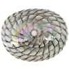 Sale 19" Glass Art Vessel Seashell Decorative Pattern Bathroom Sink - Nautilus Brown Above Counter / Vessel Sinks