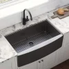 New 36" Gunmetal Apron Front Stainless Steel Kitchen Sink Stainless Steel Sinks|Gunmetal, Brass, & Gold