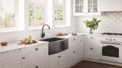Clearance 30" Gunmetal Apron Front Stainless Steel Kitchen Sink Stainless Steel Sinks|Gunmetal, Brass, & Gold