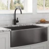 New 33" Gunmetal Apron Front Stainless Steel Kitchen Sink Stainless Steel Sinks|Gunmetal, Brass, & Gold