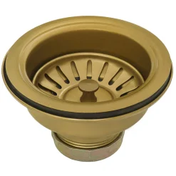 Hot Kitchen Sink Strainer Drain Assembly Sink Drains, Disposer Flanges & Air Gaps|Gunmetal, Brass, & Gold