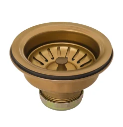 Hot Kitchen Sink Strainer Drain Assembly Sink Drains, Disposer Flanges & Air Gaps|Gunmetal, Brass, & Gold