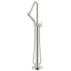 New Livia Single Handle Tall Floor Mounted Freestanding Tub Filler Faucet in Brushed Nickel Stainless - RVF5334BN Free Standing Tub Fillers