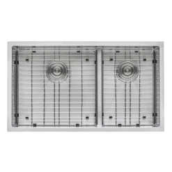 Outlet Low-Divide Undermount Tight Radius 60/40 Double Bowl 16 Gauge Stainless Steel Kitchen Sink Stainless Steel Sinks|Double Bowl Sinks