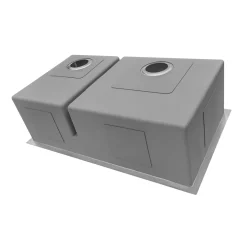 Outlet Low-Divide Undermount Tight Radius 60/40 Double Bowl 16 Gauge Stainless Steel Kitchen Sink Stainless Steel Sinks|Double Bowl Sinks