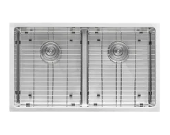 Outlet Low-Divide Undermount Tight Radius 50/50 Double Bowl 16 Gauge Stainless Steel Kitchen Sink Stainless Steel Sinks|Double Bowl Sinks