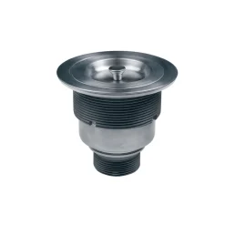 Clearance RVA1025 Kitchen Sink Basket Strainer in Stainless Steel Sink Drains, Disposer Flanges & Air Gaps