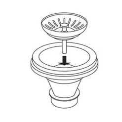 Sale RVA1022 Kitchen Sink Deluxe Strainer in Stainless Steel Sink Drains, Disposer Flanges & Air Gaps
