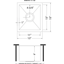 Online RVH7113 13 x 15