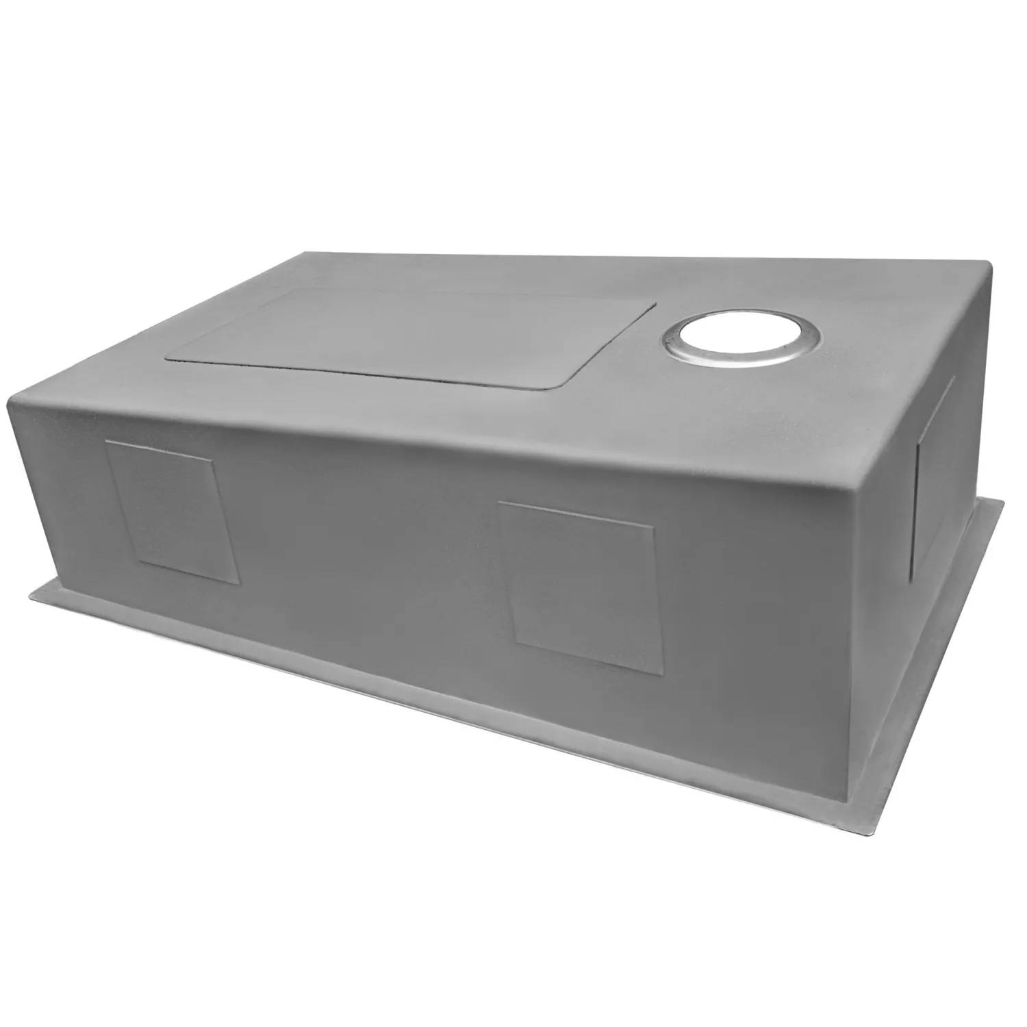 Online 32" Slope Bottom Offset Drain Reversible Kitchen Sink Undermount 16 Gauge Stainless Steel Stainless Steel Sinks|Single Bowl Sinks