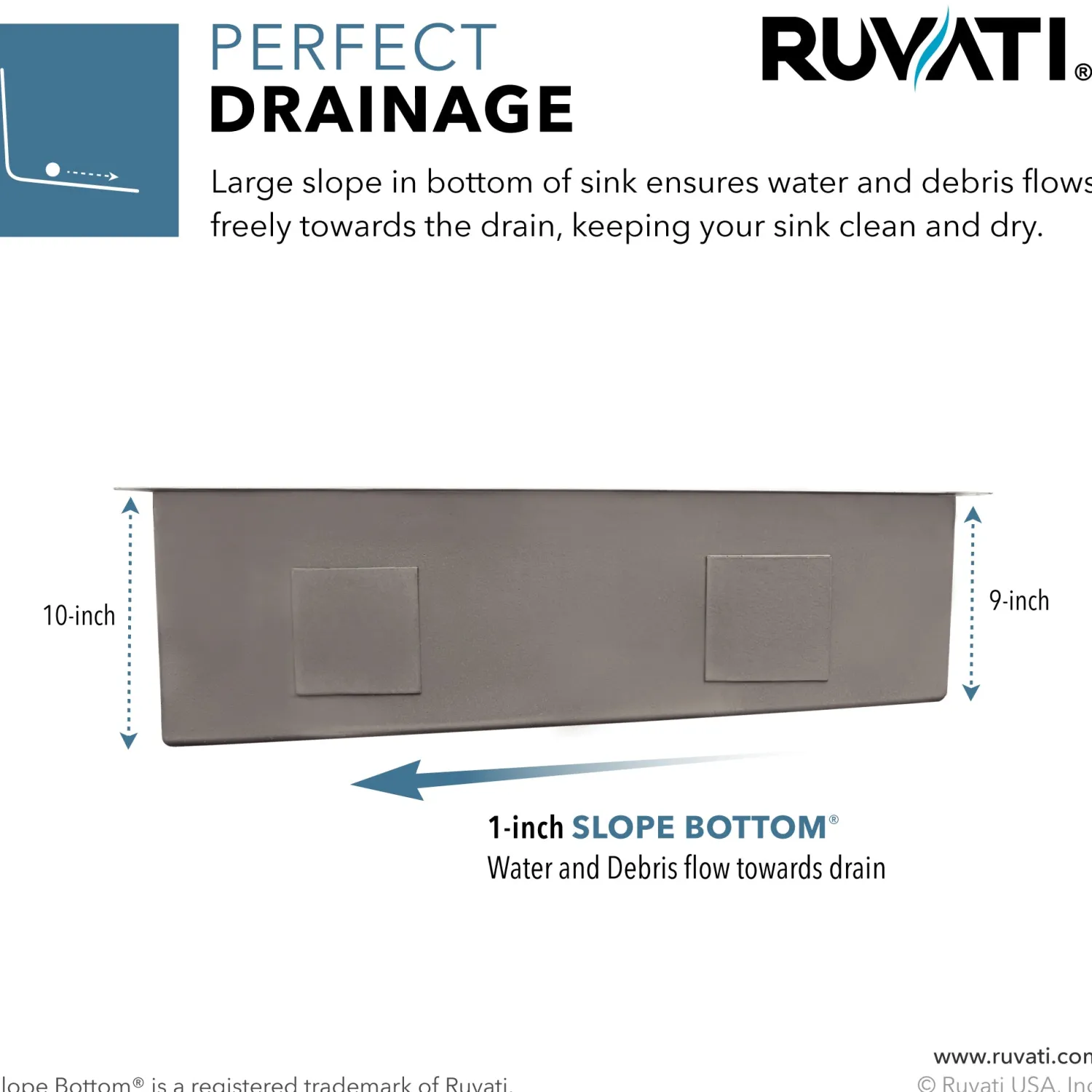 Online 32" Slope Bottom Offset Drain Reversible Kitchen Sink Undermount 16 Gauge Stainless Steel Stainless Steel Sinks|Single Bowl Sinks
