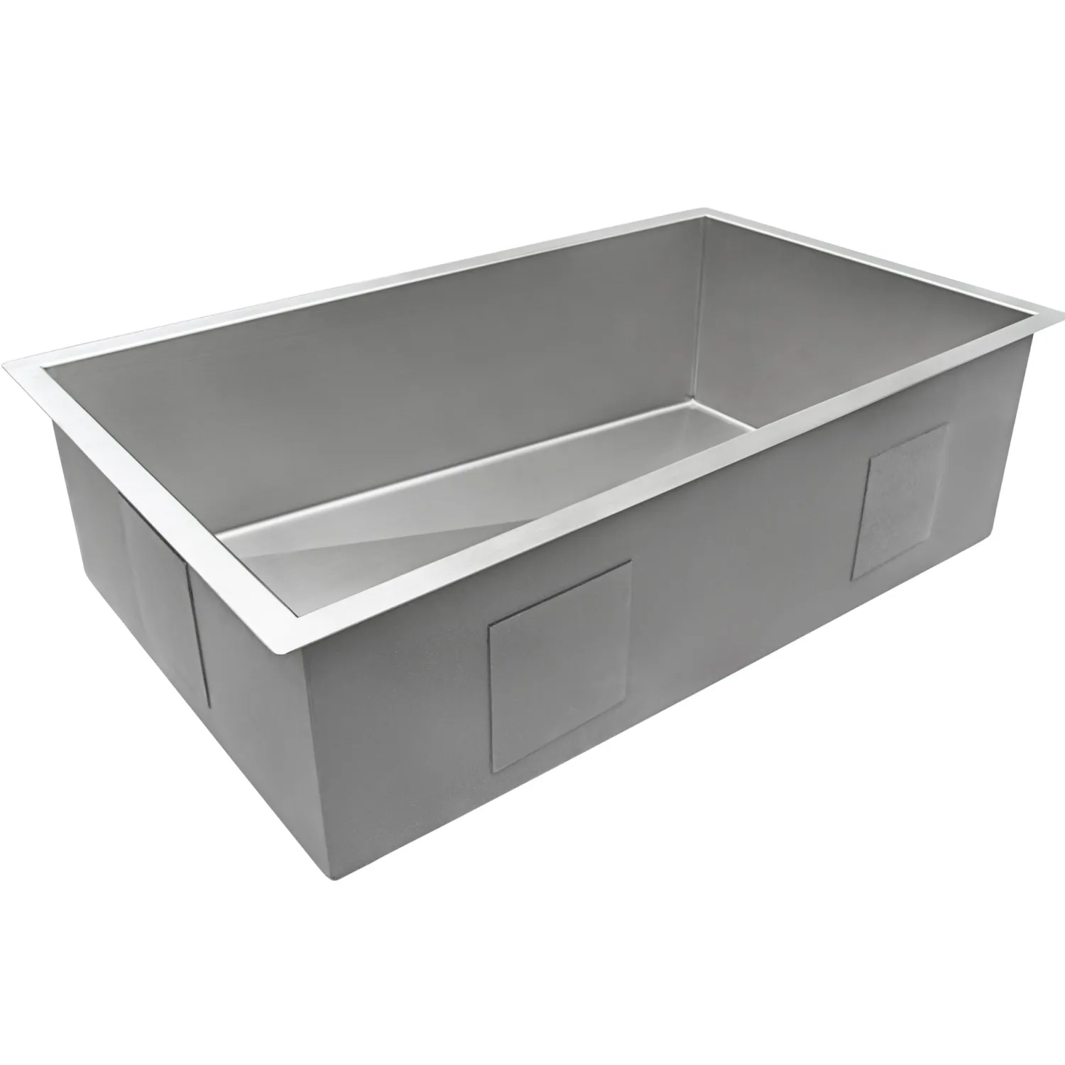 Online 32" Slope Bottom Offset Drain Reversible Kitchen Sink Undermount 16 Gauge Stainless Steel Stainless Steel Sinks|Single Bowl Sinks