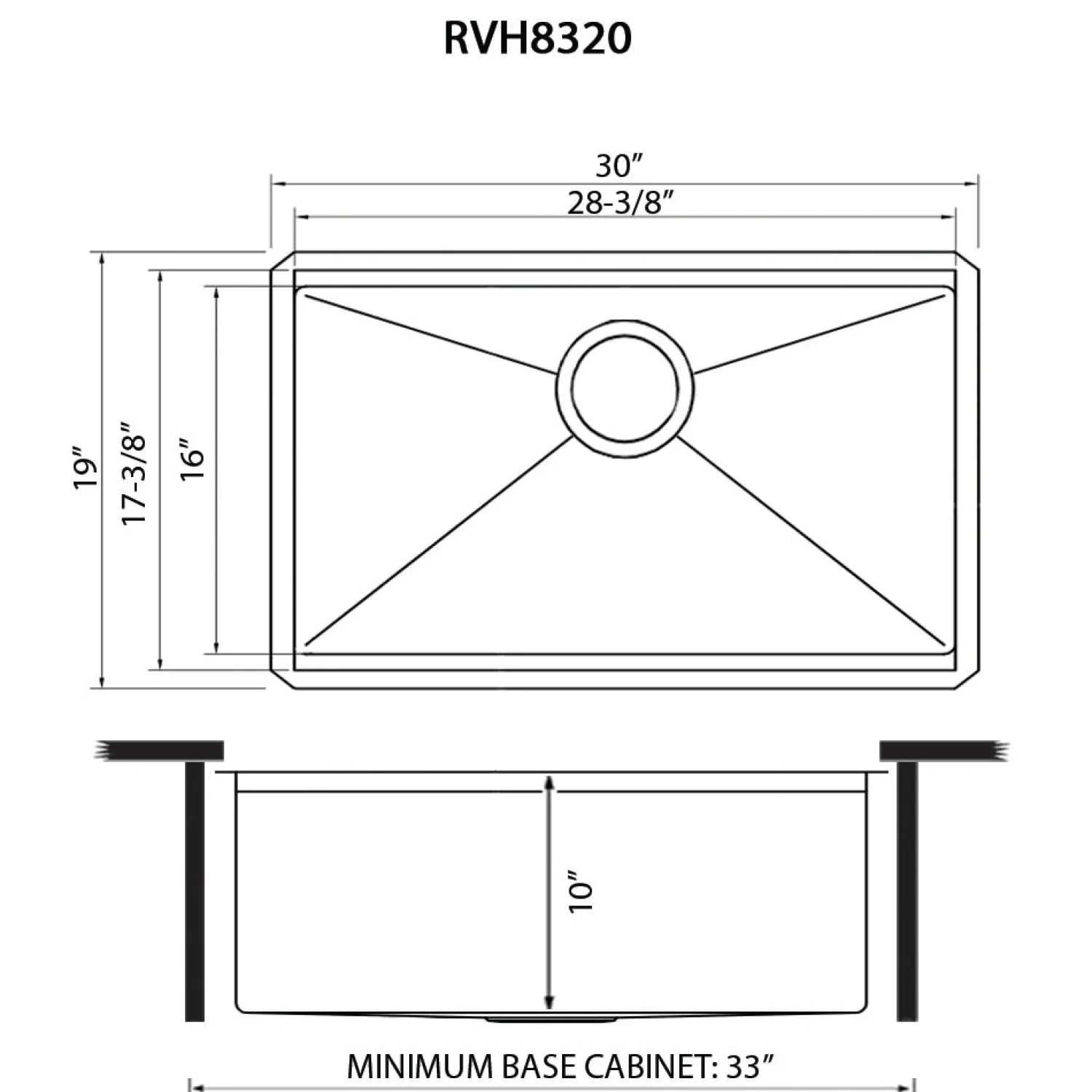 Discount 30" Small Radius Stainless Undermount Workstation Kitchen Sink Workstation Sinks|Stainless Steel Sinks