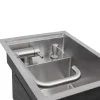 Hot 15" Stainless Steel RV Sink With Concealed Faucet and Soap Dispenser Bar / Prep Sinks|Workstation Sinks