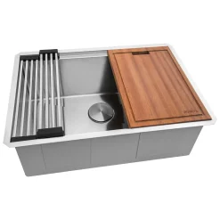 Discount 27" Stainless Steel Undermount Workstation Kitchen Sink Workstation Sinks|Undermount Sinks
