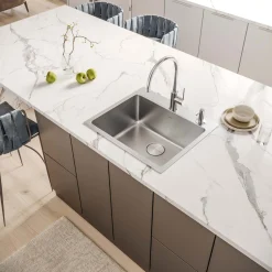 Discount 21" Topmount Stainless Bar Prep Kitchen Sink Sinks For Tight Spaces|Bar / Prep Sinks