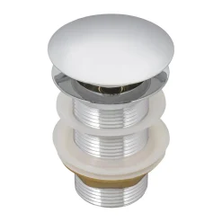 Best Umbrella Style Push Pop-up Drain for Bathroom Sinks without Overflow in Chrome Finish Sink Drains|Overflow Bathroom Sink Drains