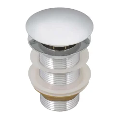 Best Umbrella Style Push Pop-up Drain for Bathroom Sinks without Overflow in Chrome Finish Sink Drains|Overflow Bathroom Sink Drains